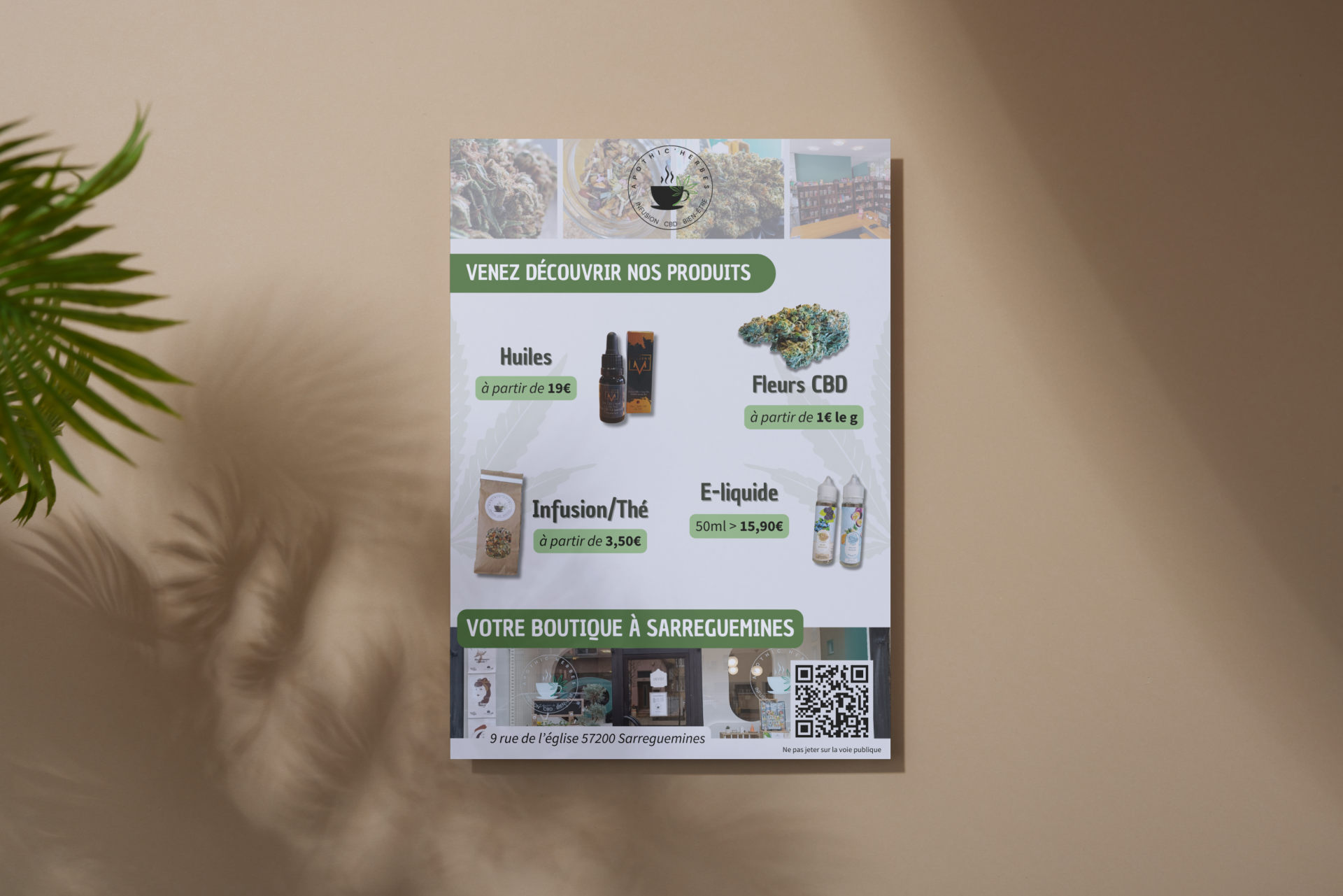 flyer cbd apothic'herbes